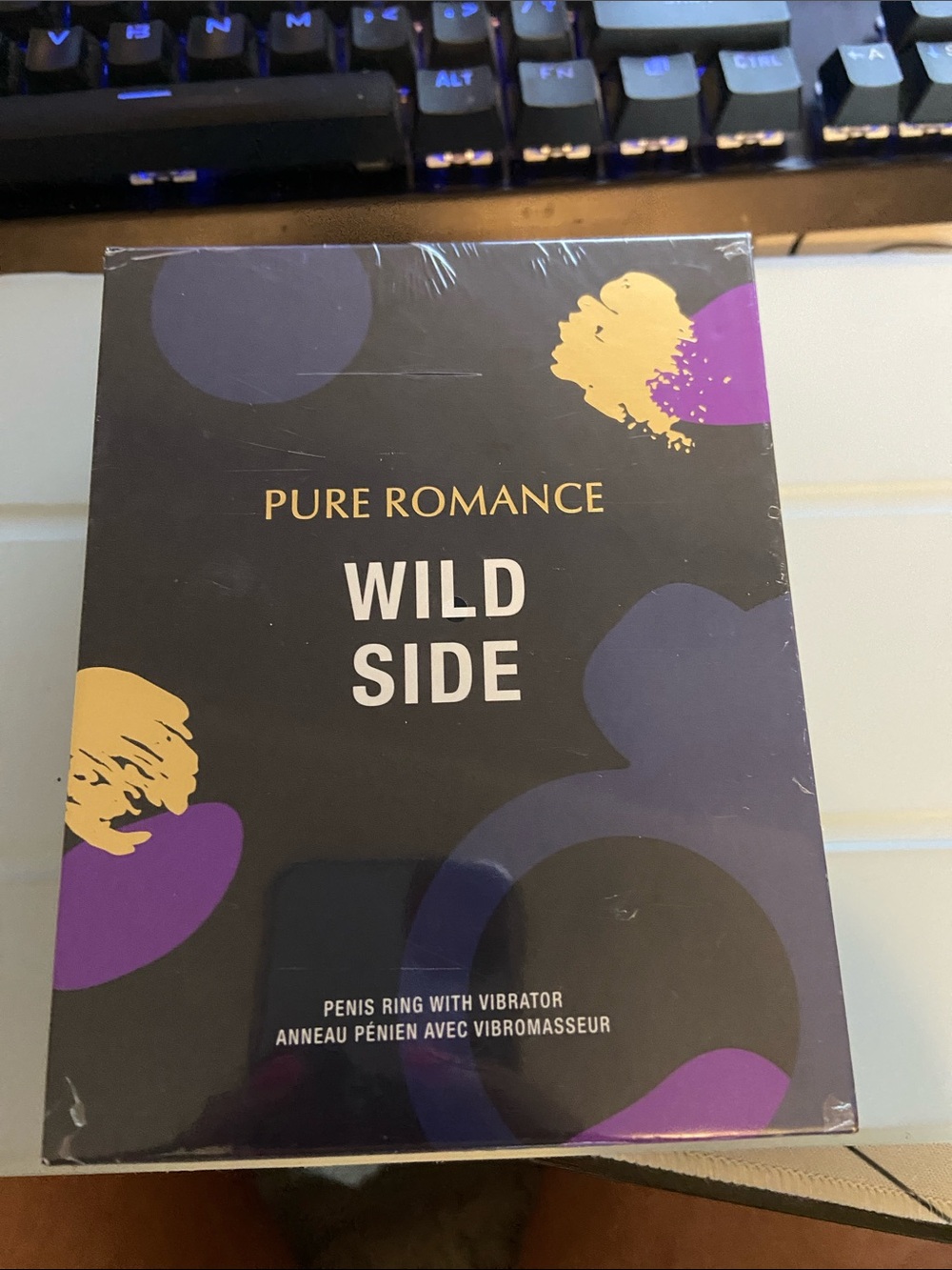 Pure Romance Wild Side Box in Black, Purple & Gold